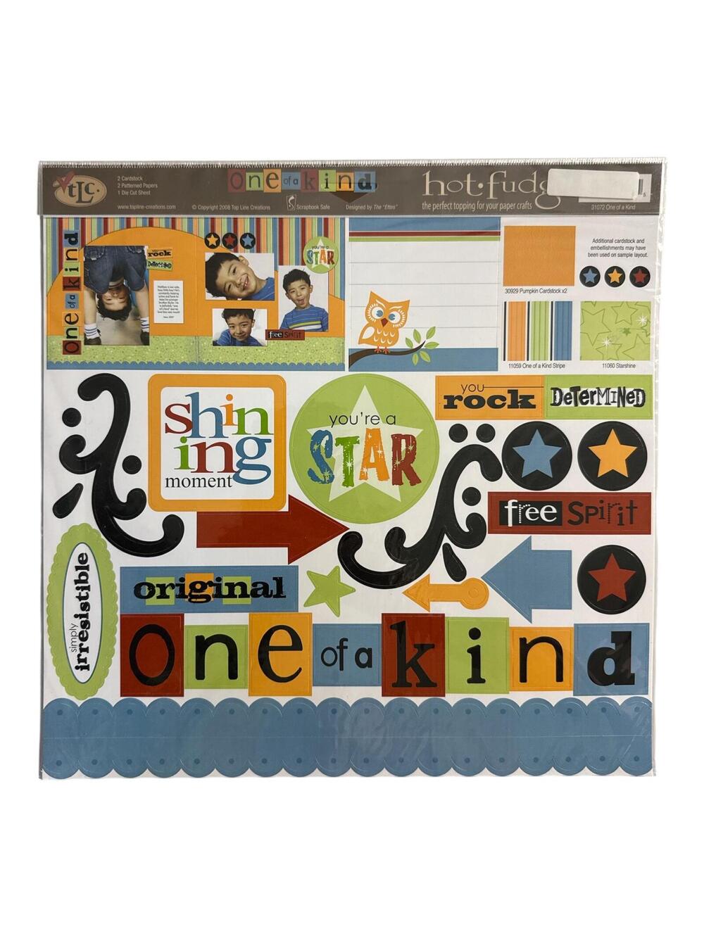 TLC 2008 "One of a Kind" Scrapbook Sticker Sheet Set
